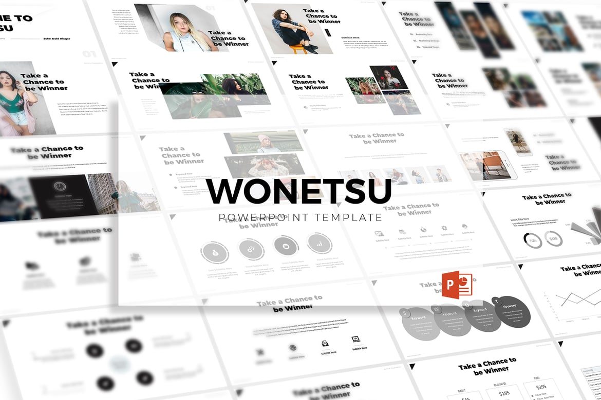 Template PowerPoint Wonetsu - Solusi Presentasi Kreatif Anda