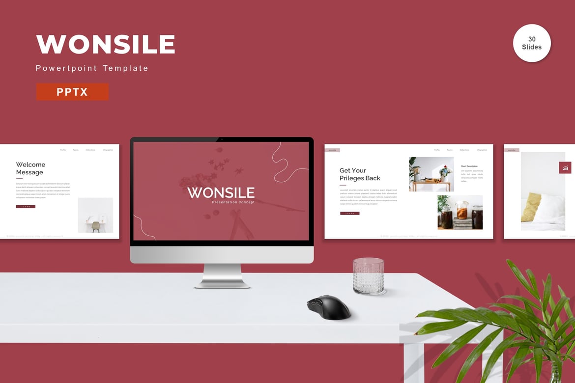Wonsile - Template PowerPoint yang Menarik dan Profesional
