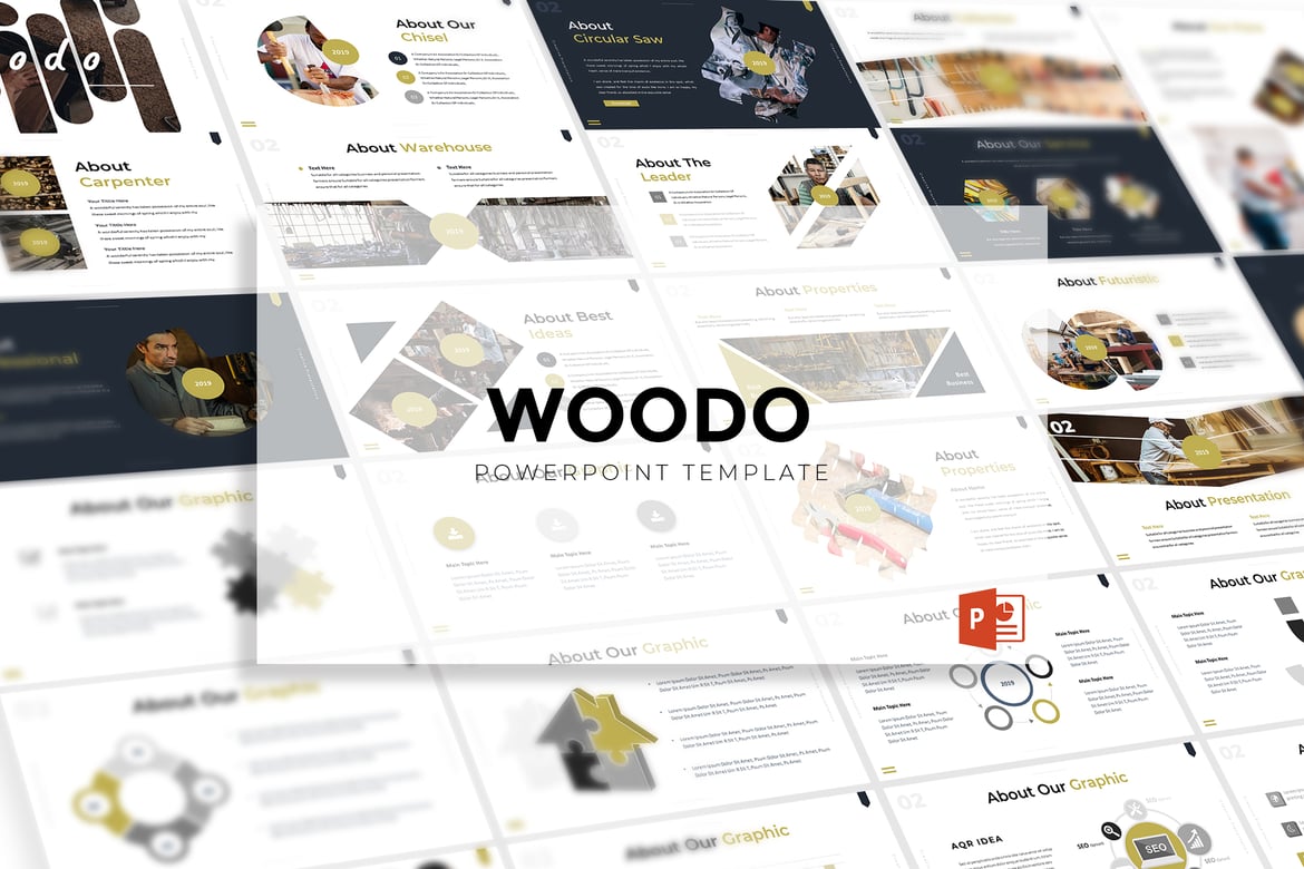 Woodo - Template Powerpoint Serbaguna untuk Presentasi Menarik
