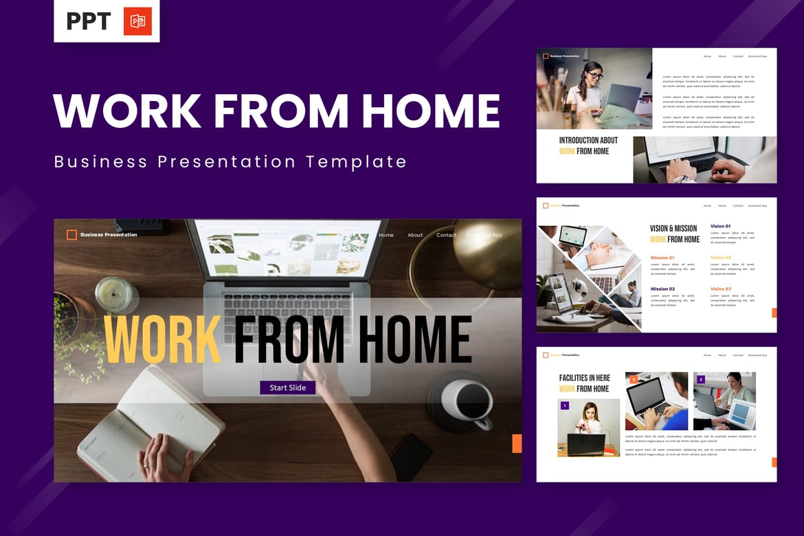 Template Powerpoint untuk Kerja dari Rumah yang Menarik dan Profesional