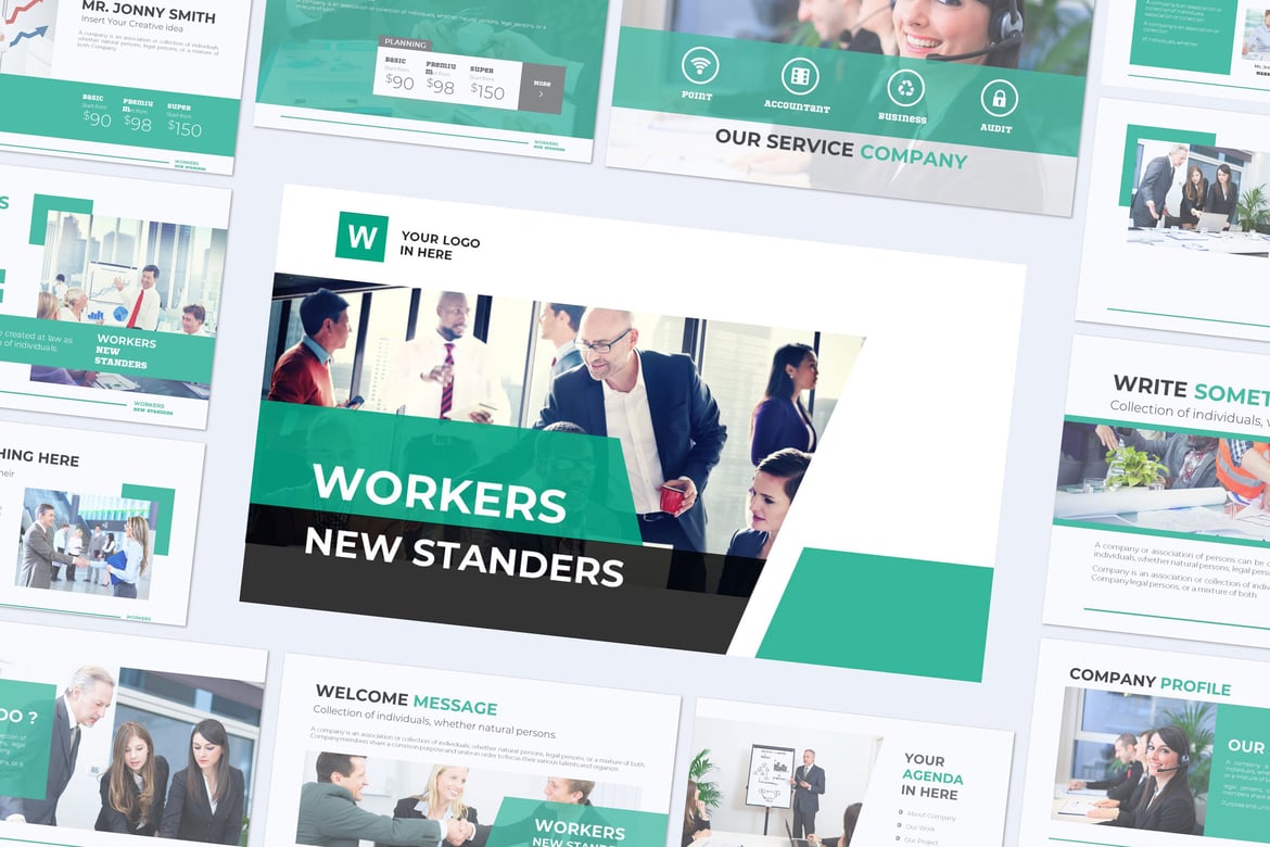 Template Presentasi PowerPoint Modern untuk Bisnis Anda