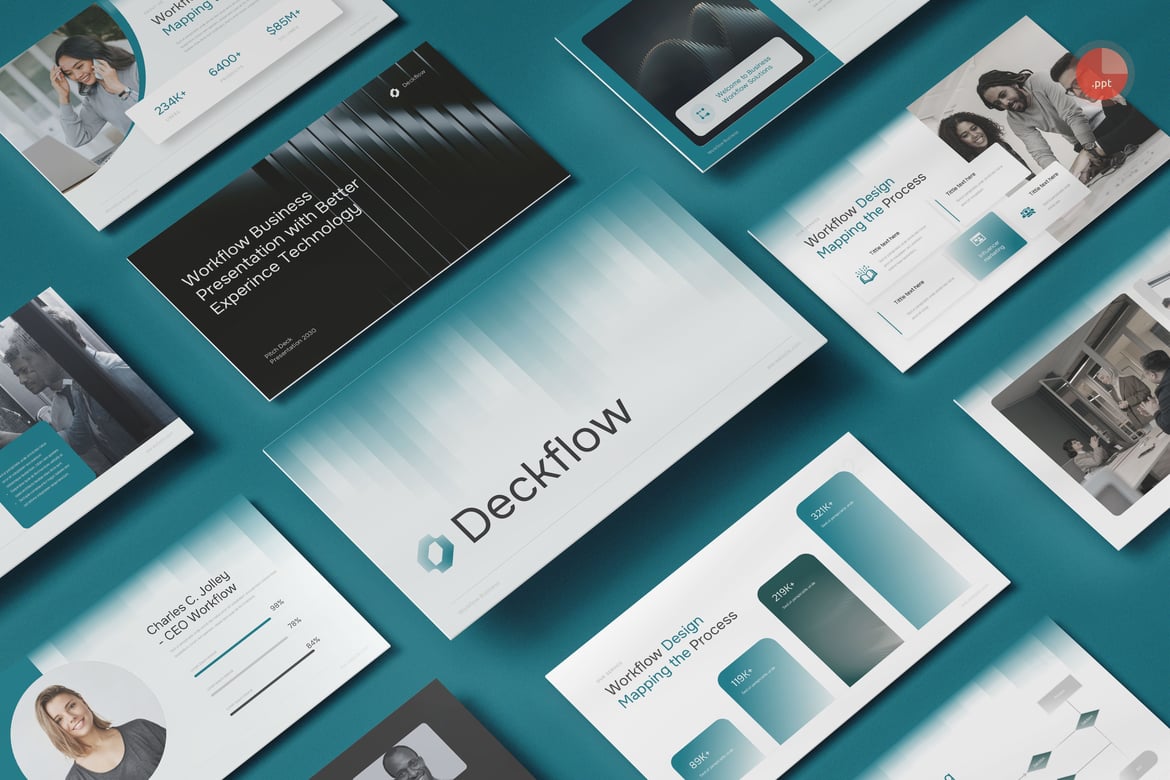 Template Presentasi Bisnis Workflow yang Menarik dan Profesional