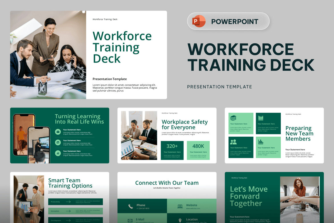 Template Presentasi PowerPoint untuk Pelatihan Tenaga Kerja yang Efektif