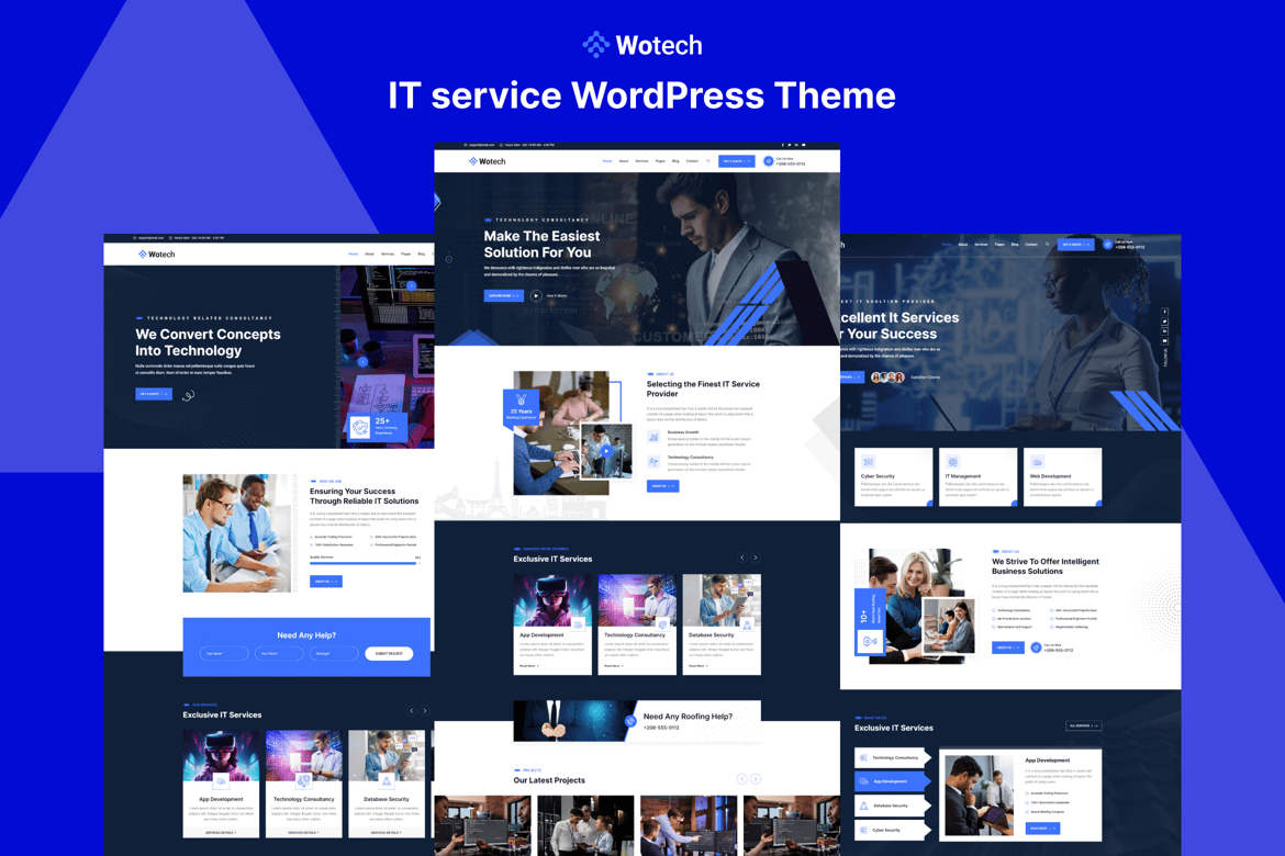 Wotech - Tema WordPress Layanan IT yang Modern dan Fleksibel