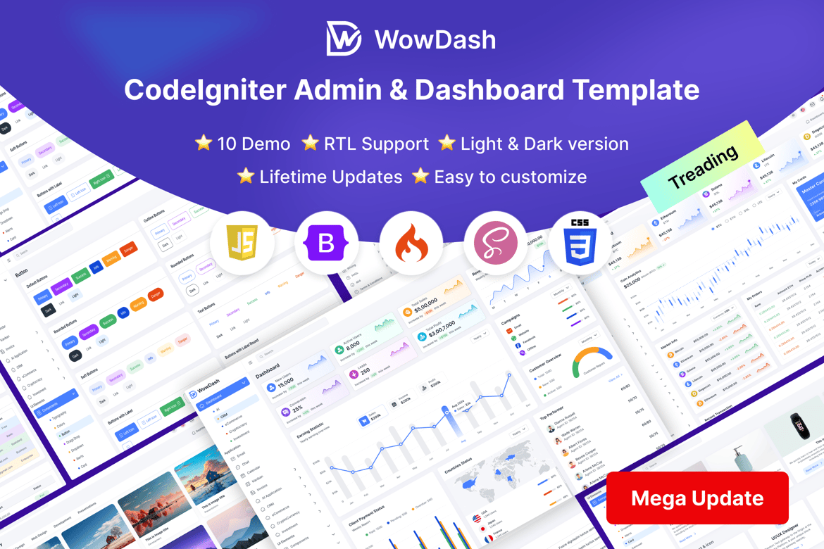WowDash - Template Website Admin Dashboard Serbaguna Berbasis CodeIgniter
