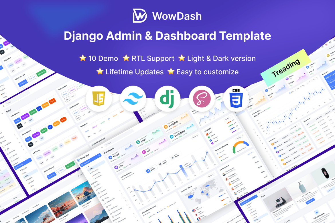 Template Admin WowDash: Solusi Serbaguna dengan Tailwind CSS