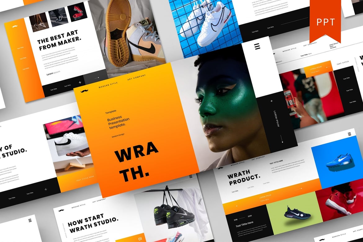 Wrath – Template PowerPoint Bisnis yang Keren