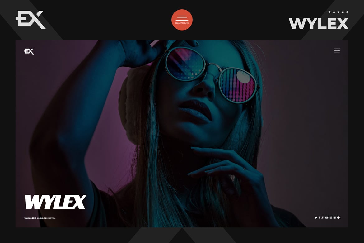 Wylex - Template Website Portofolio Fotografi Modern