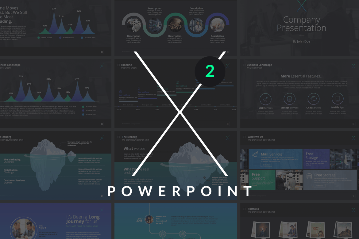 Template Presentasi X Note (VOL.02) - Powerpoint Modern dan Profesional