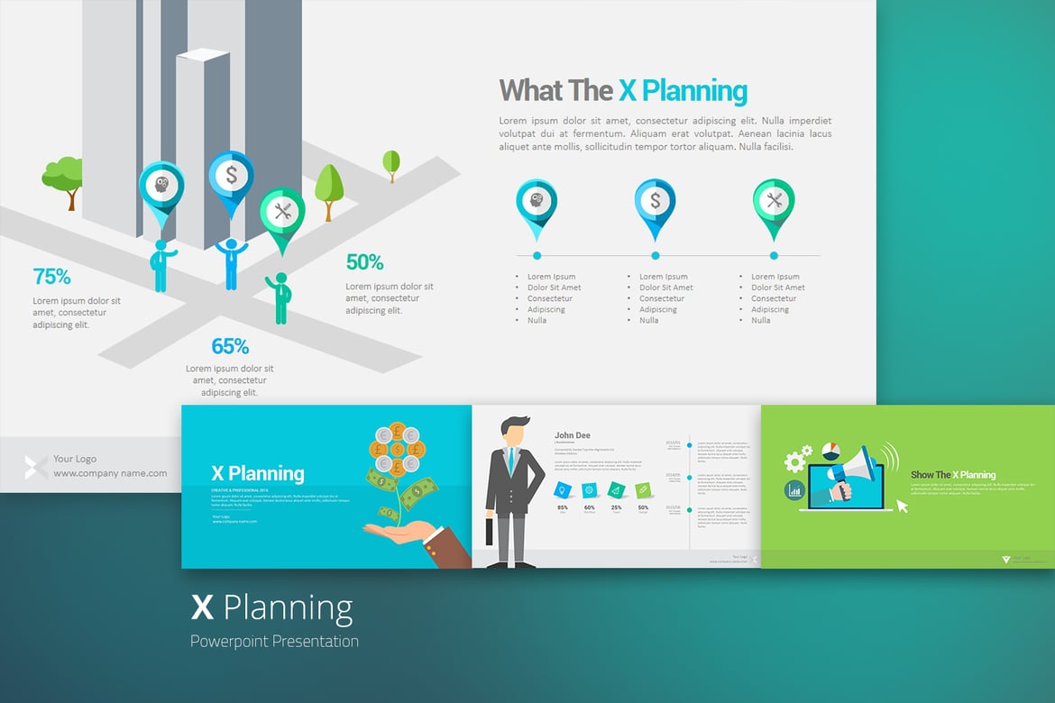 Template PowerPoint X Planning yang Menarik untuk Presentasi Bisnis Anda