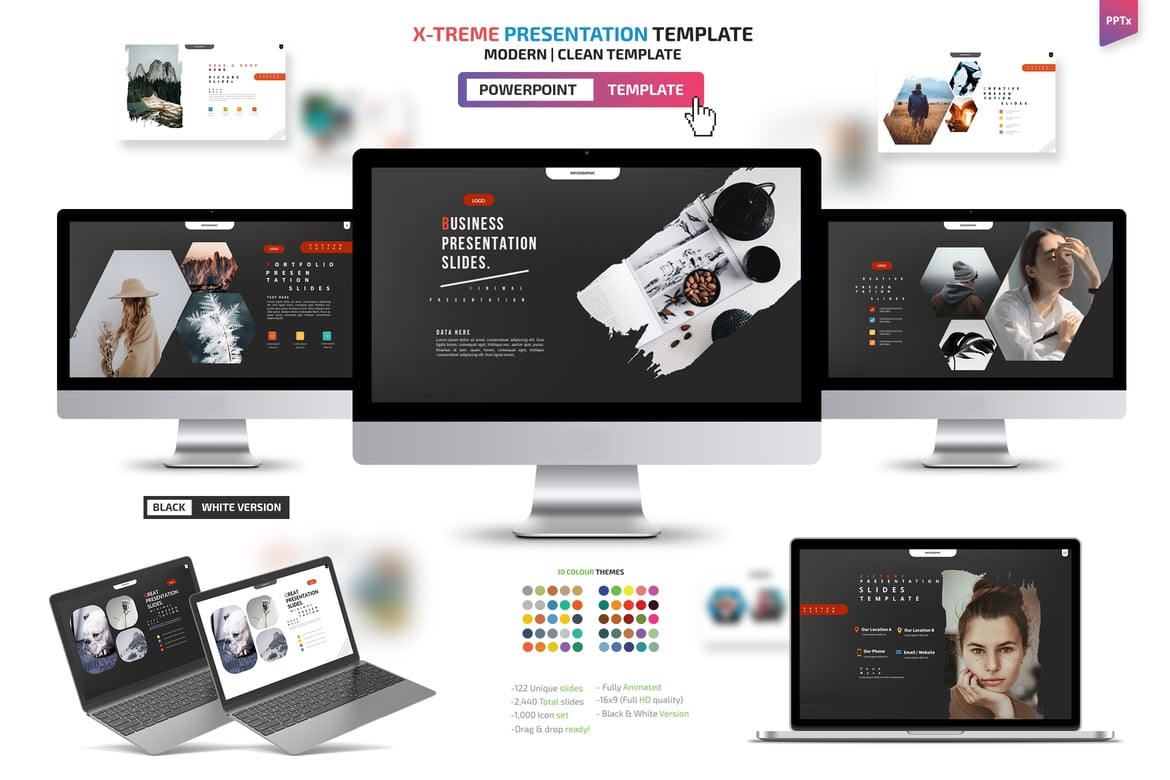 Template Presentasi PowerPoint X-Treme-Slide yang Mengagumkan