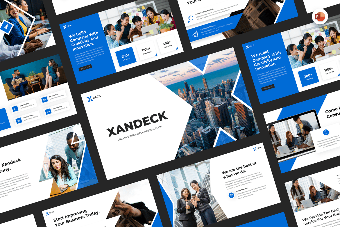 Xandeck - Template PowerPoint untuk Presentasi Bisnis yang Menarik