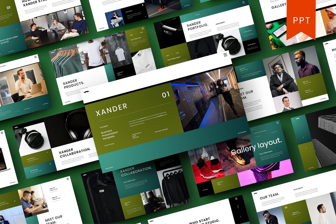 Xander – Template Presentasi PowerPoint Profesional