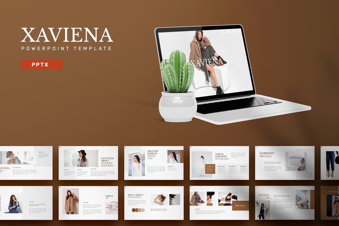 Xaviena - Template Powerpoint Menarik untuk Presentasi Anda