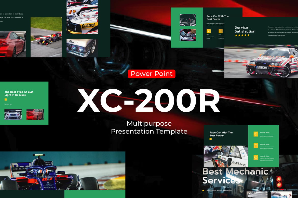 XC-200R - Template PowerPoint Serbaguna untuk Presentasi Profesional