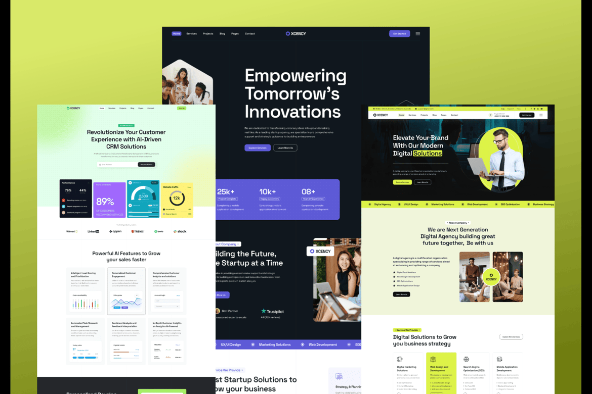 Xcency - Tema WordPress Digital Agency yang Menarik dan Multifungsi