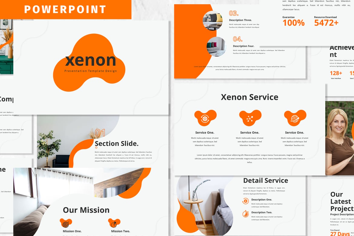 Xenon - Template Powerpoint Profesional untuk Presentasi Bisnis