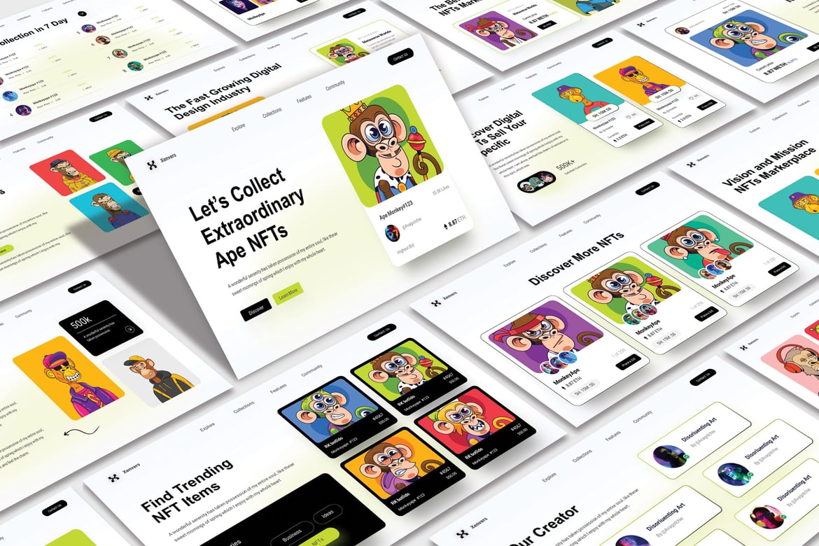 Template Presentasi Powerpoint Xenvers yang Modern dan Kreatif