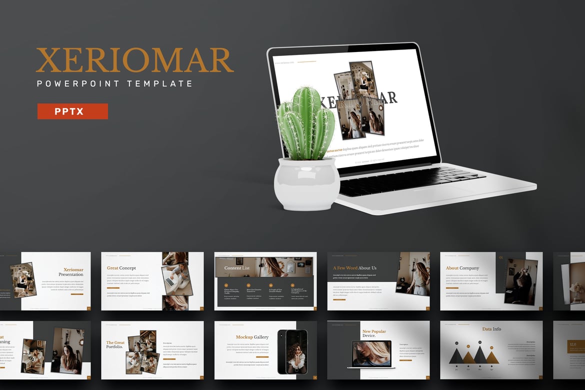 Xeriomar - Template PowerPoint Menarik untuk Presentasi Anda