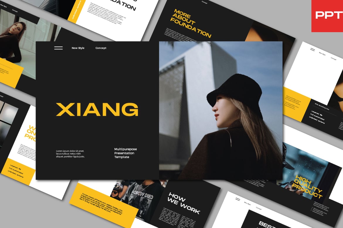 Template PowerPoint Xiang yang Menarik dan Profesional
