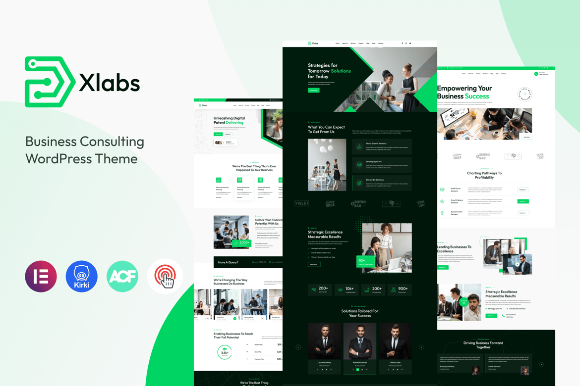 Xlab – Tema WordPress Konsultasi Bisnis yang Menarik dan Modern