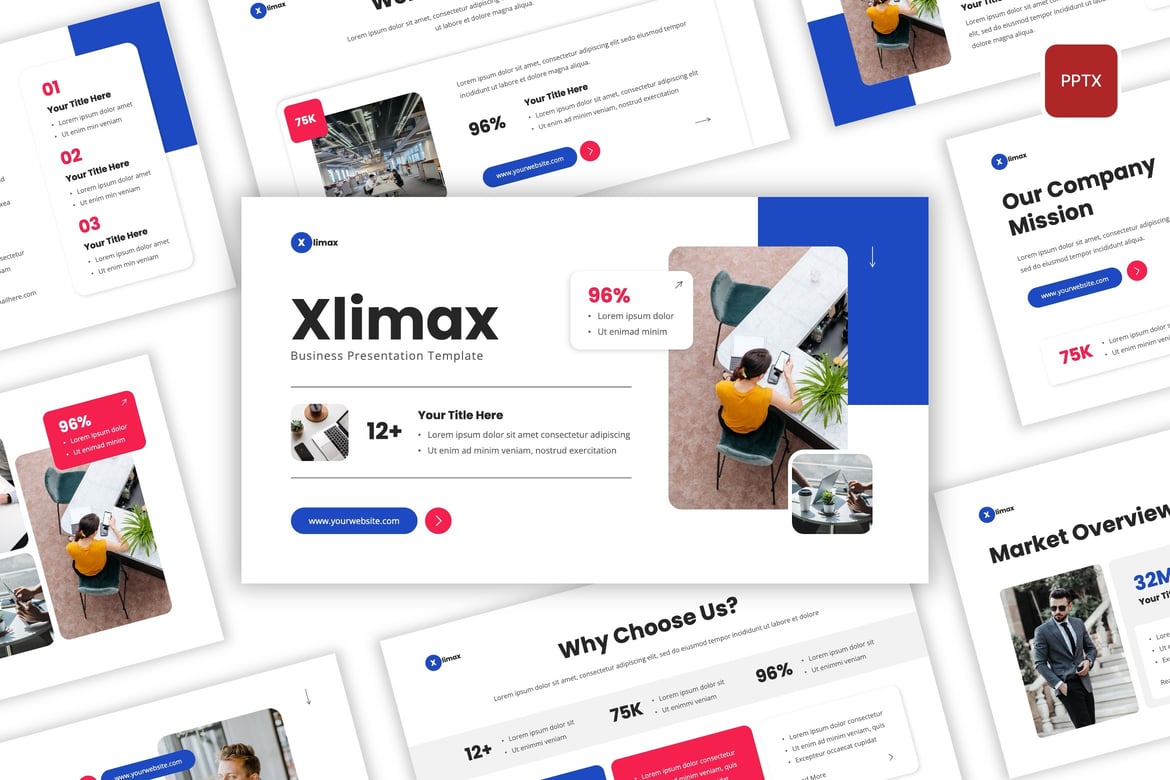 Xlimax - Template PowerPoint Bisnis Modern dan Kreatif