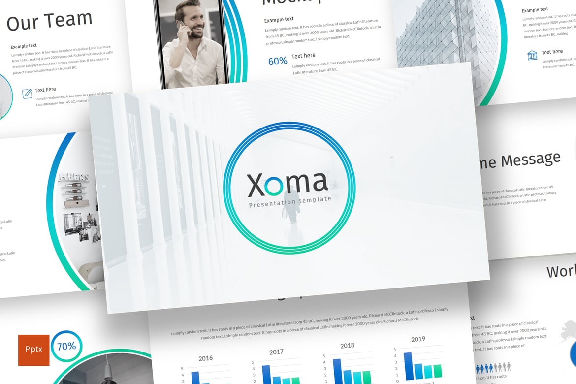 Xoma - Template Presentasi PowerPoint Modern dan Kreatif