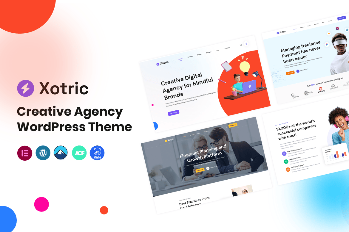 Xotric - Tema WordPress Kreatif untuk Agensi dan Perusahaan Modern