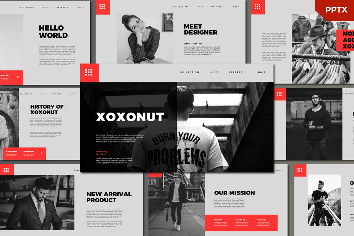 Template Powerpoint Xoxonut yang Menarik dan Profesional