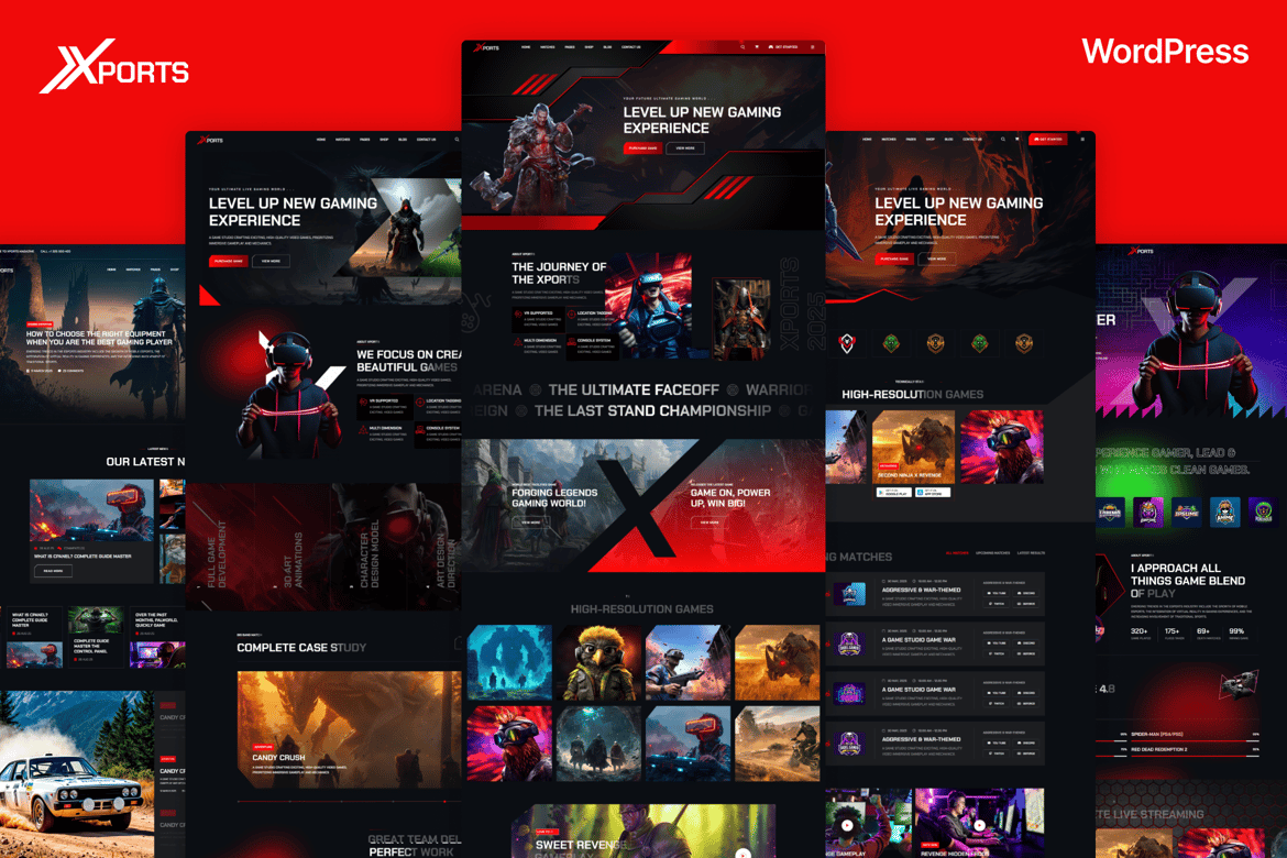 Xports - Tema WordPress Terbaik untuk eSports dan Gaming