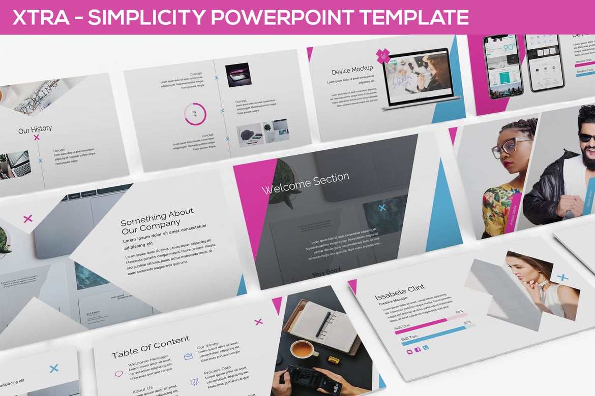 Xtra - Template Powerpoint Sederhana dan Modern