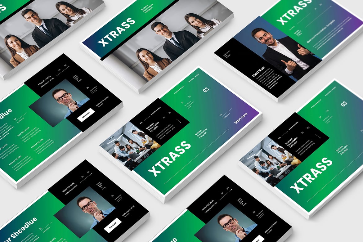 Xtrass - Template Presentasi PowerPoint Kreatif untuk Bisnis