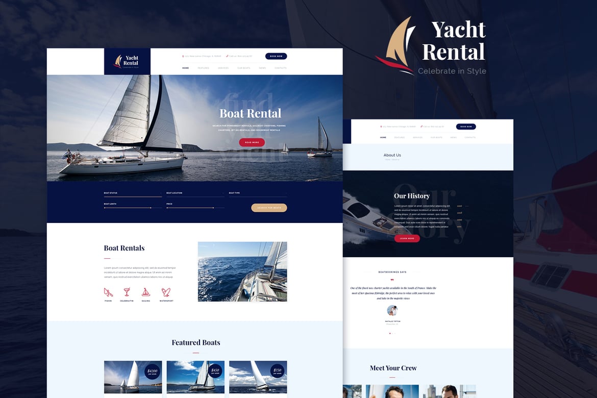 Sewa Yacht dan Kapal: Tema WordPress Premium untuk Bisnis Anda