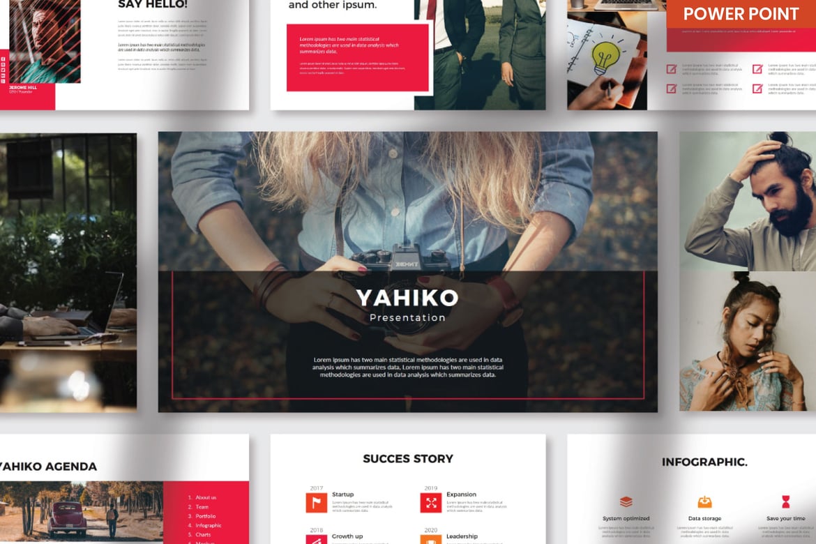Template PowerPoint Yahiko: Elegan dan Profesional untuk Presentasi Anda