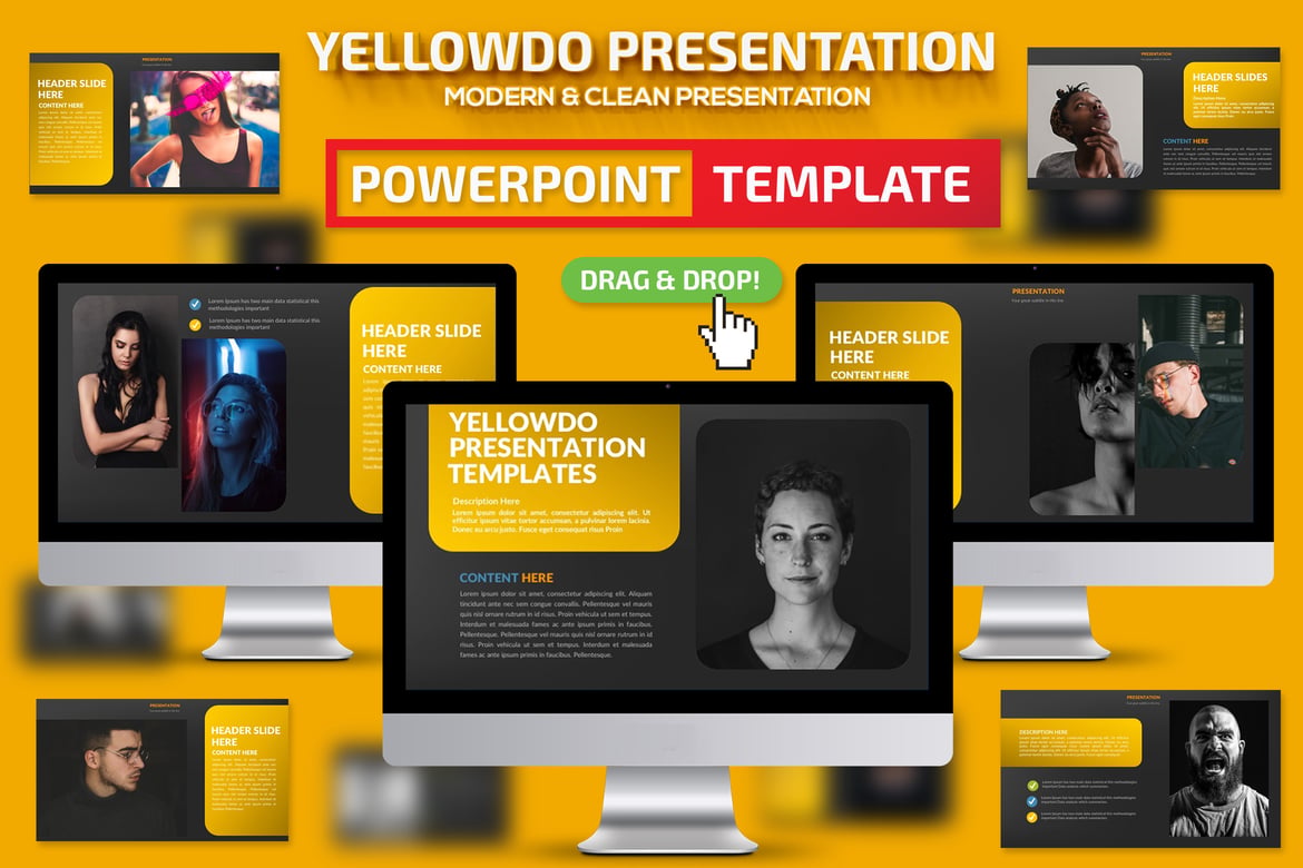 Template Presentasi Powerpoint Yellowdo yang Menarik