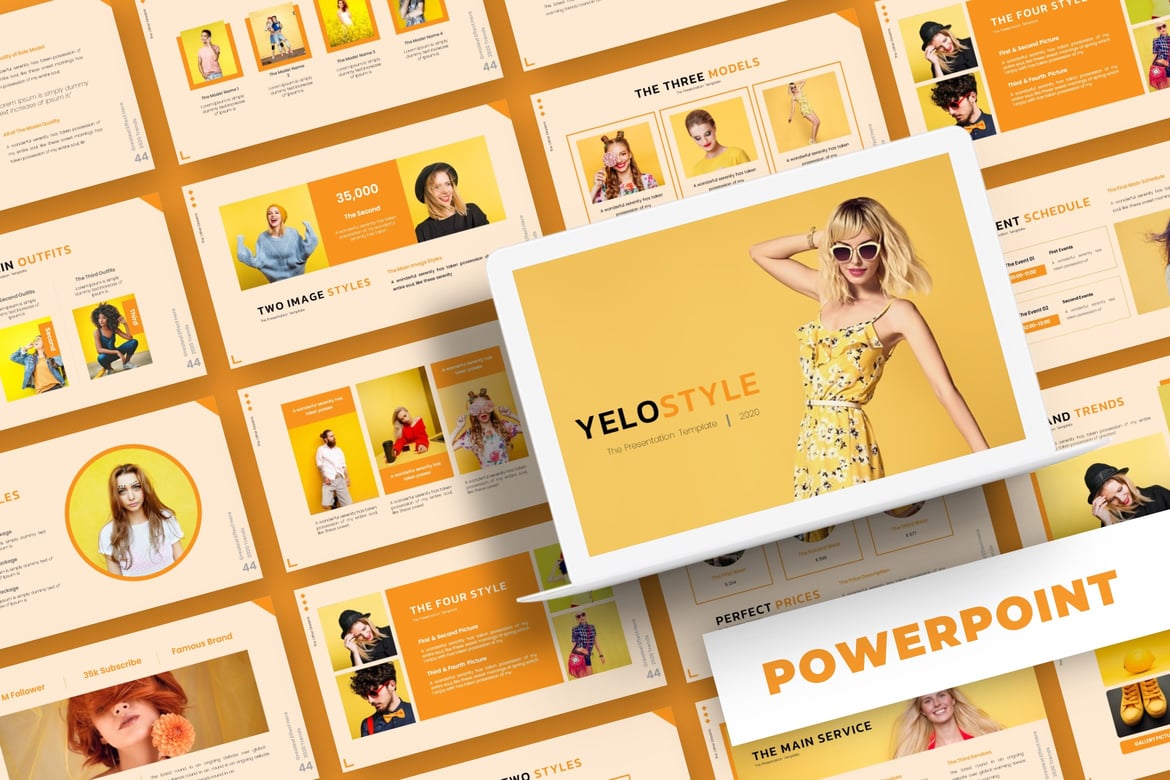 Yelostyle - Template PowerPoint Kreatif dan Profesional