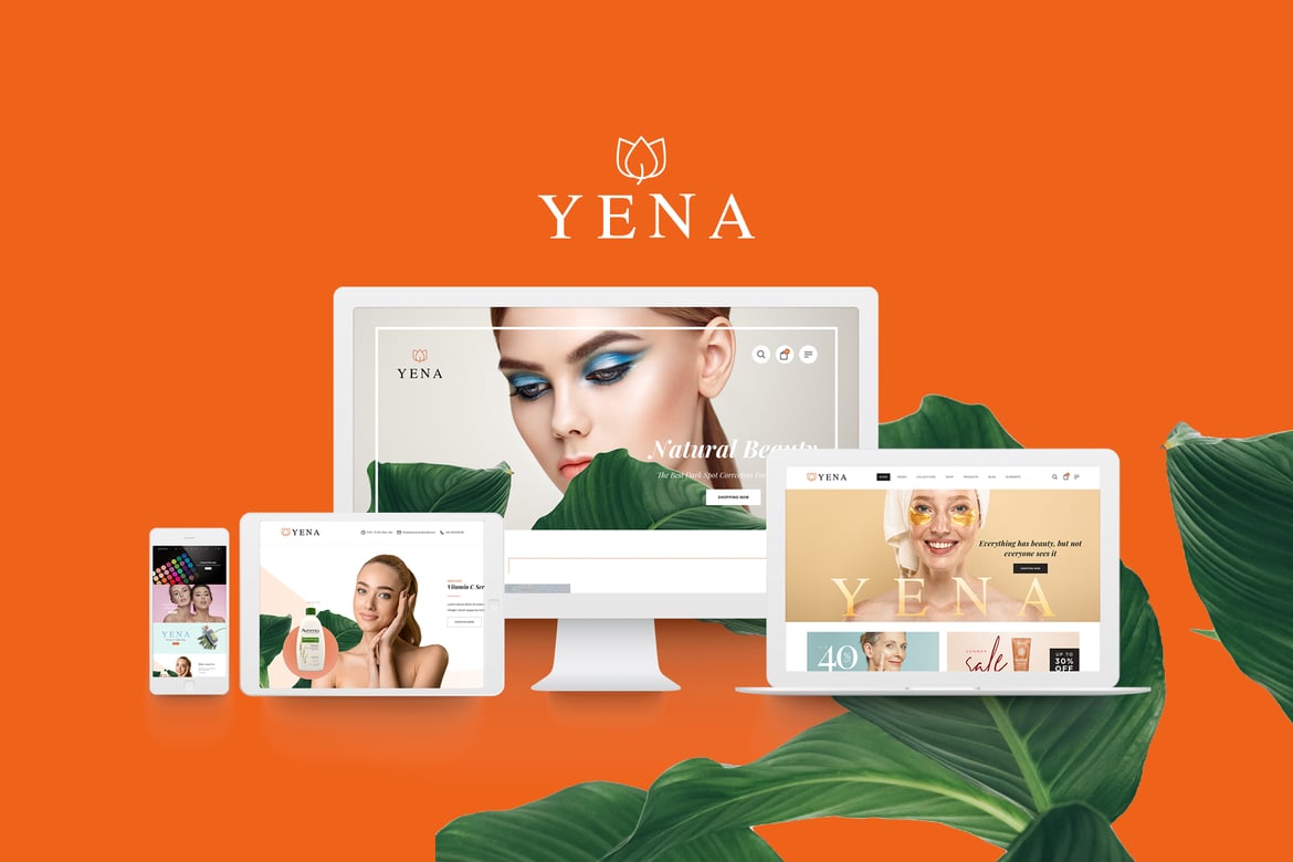 Yena – Tema WordPress Kecantikan dan Kosmetik yang Menawan