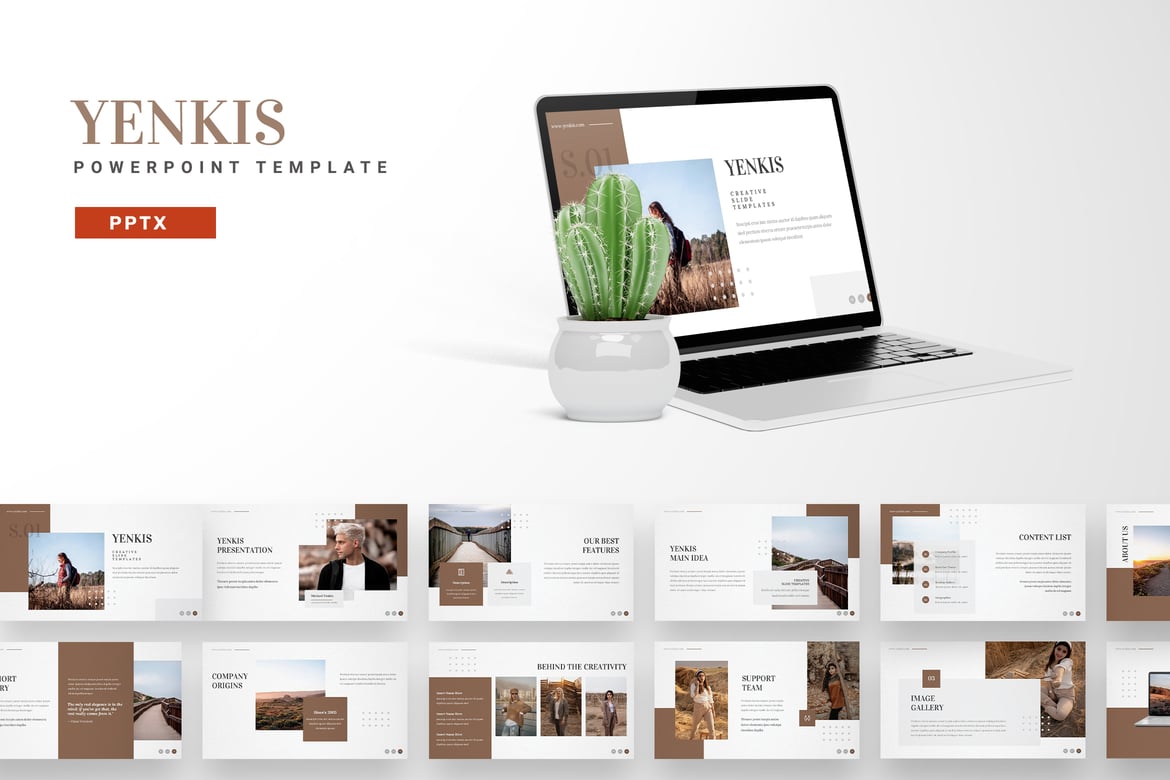 Yenkis - Template PowerPoint Kreatif untuk Presentasi Anda