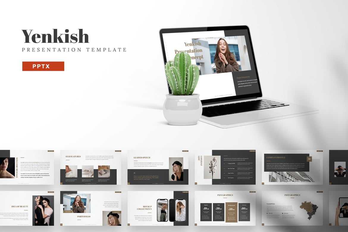 Yenkish - Template Powerpoint Profesional untuk Presentasi Anda