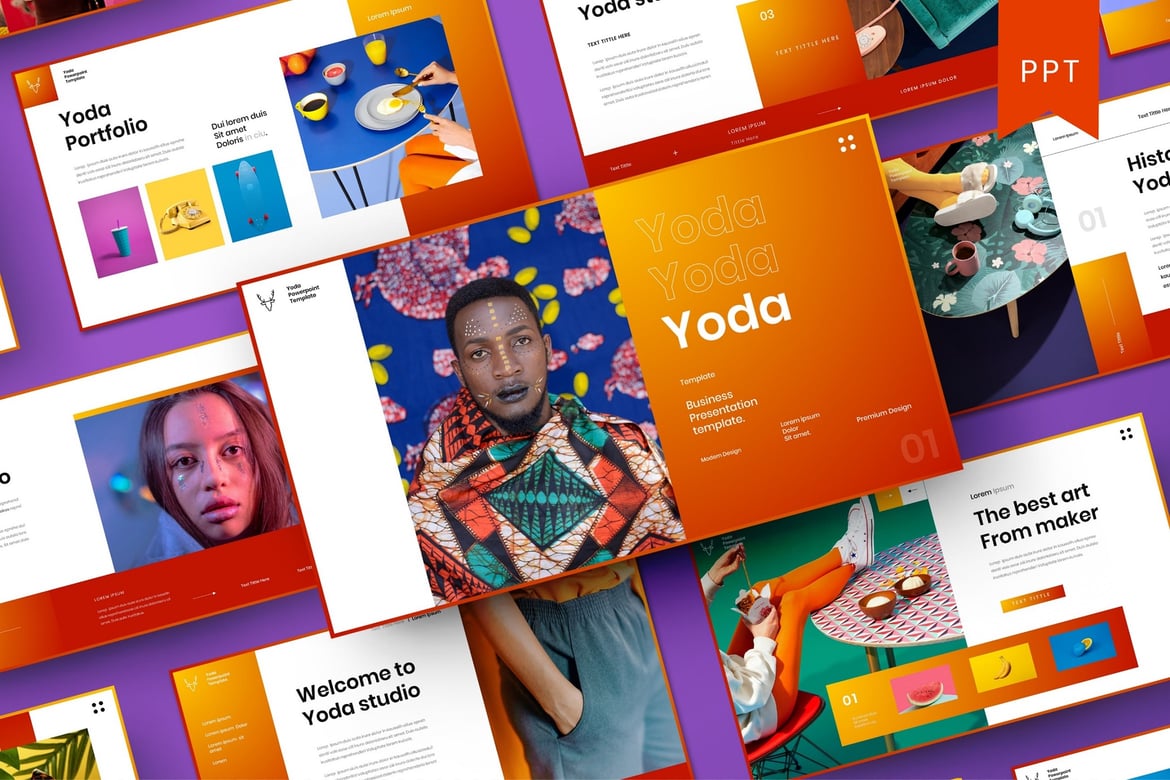 Template Presentasi Bisnis Yoda yang Modern dan Menarik
