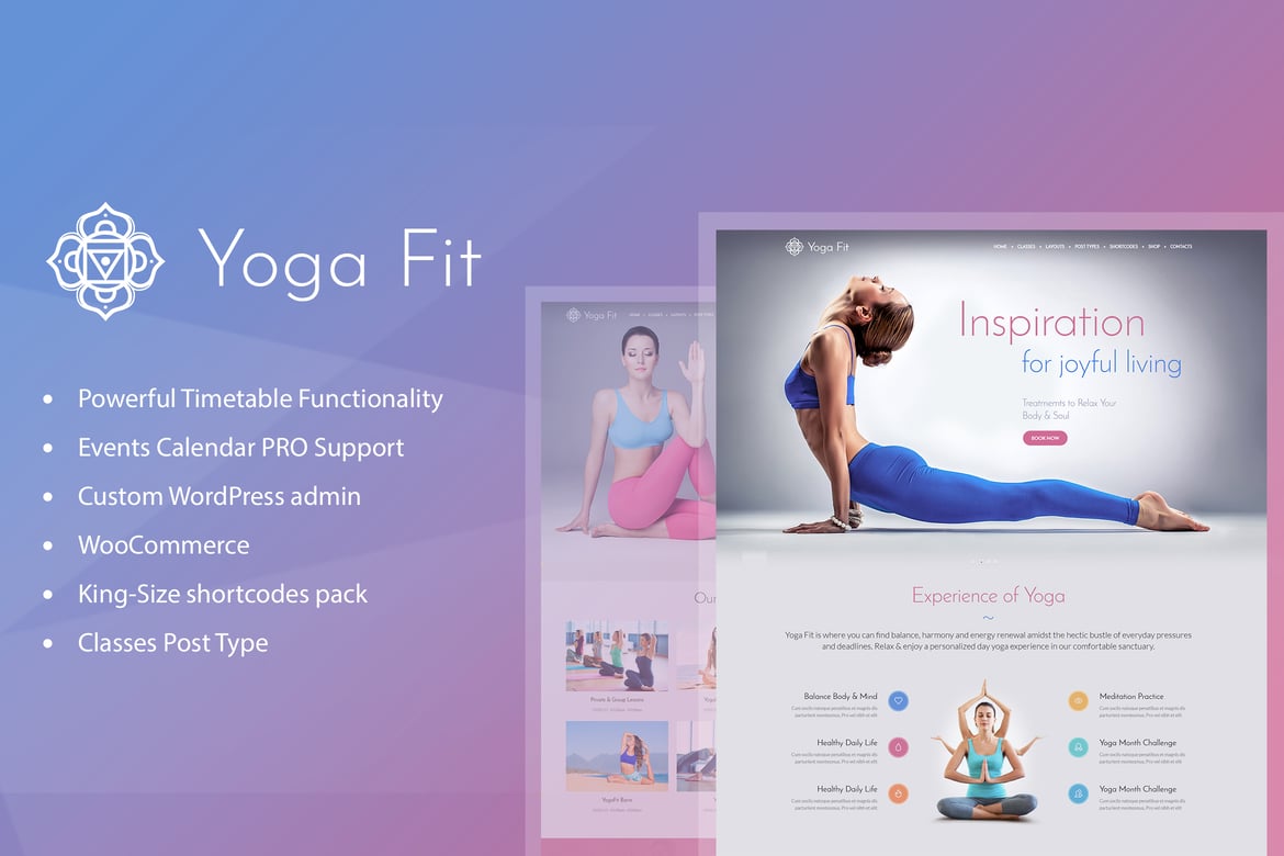 Yoga Fit - Tema WordPress untuk Olahraga dan Kebugaran yang Menarik