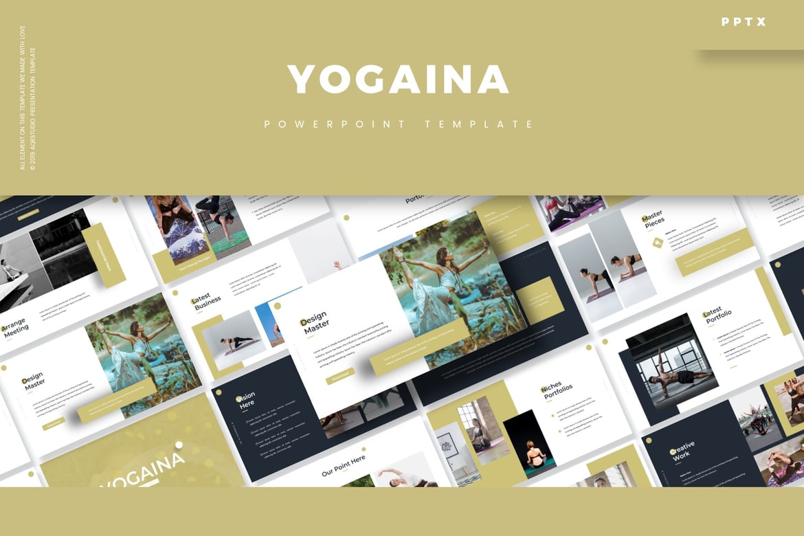 Template PowerPoint Yogaina - Solusi Presentasi Serbaguna