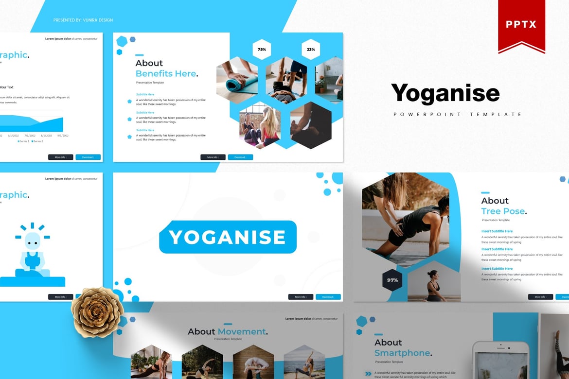 Template Presentasi PowerPoint Yoganise - Solusi Kreatif untuk Semua Kebutuhan Anda