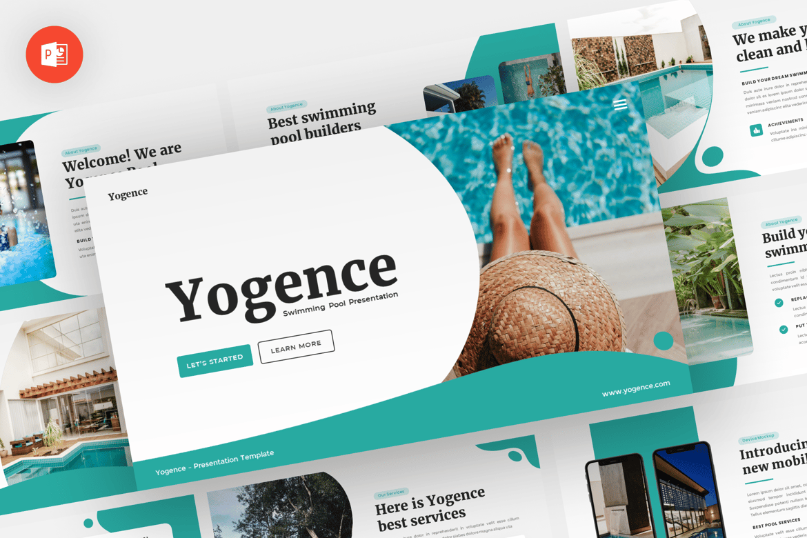 Yogence - Template Powerpoint Yoga yang Modern dan Profesional