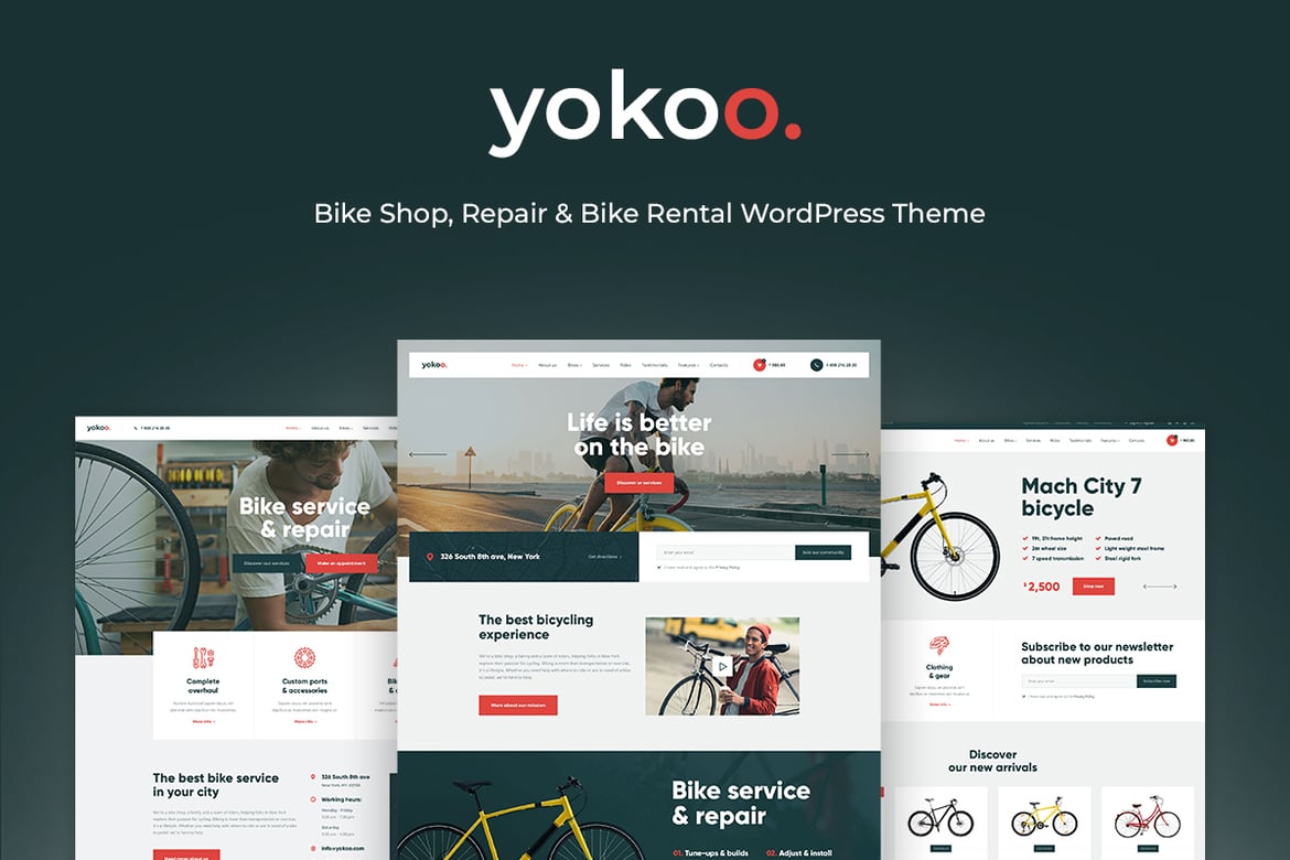 Yokoo: Tema WordPress Stylish untuk Toko Sepeda dan Sewa Sepeda