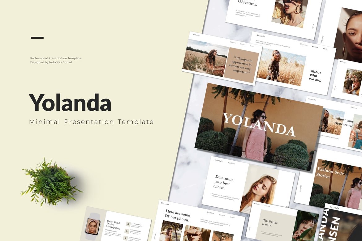 YOLANDA - Template Powerpoint Modern dan Profesional