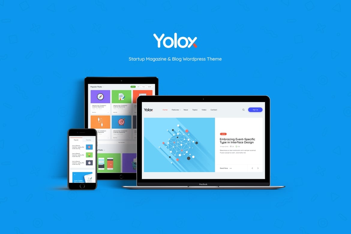 Yolox | Tema WordPress Modern untuk Blog Bisnis dan Startup