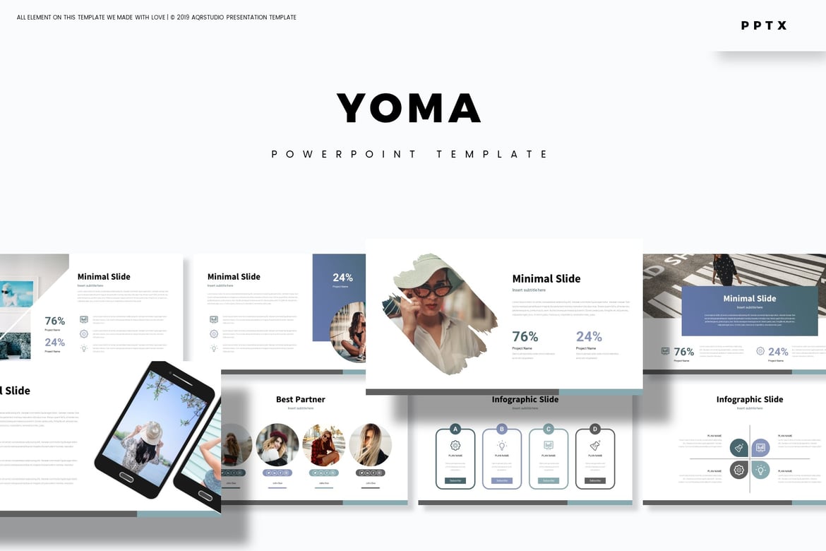 Yoma - Template Powerpoint Serbaguna untuk Presentasi Menarik