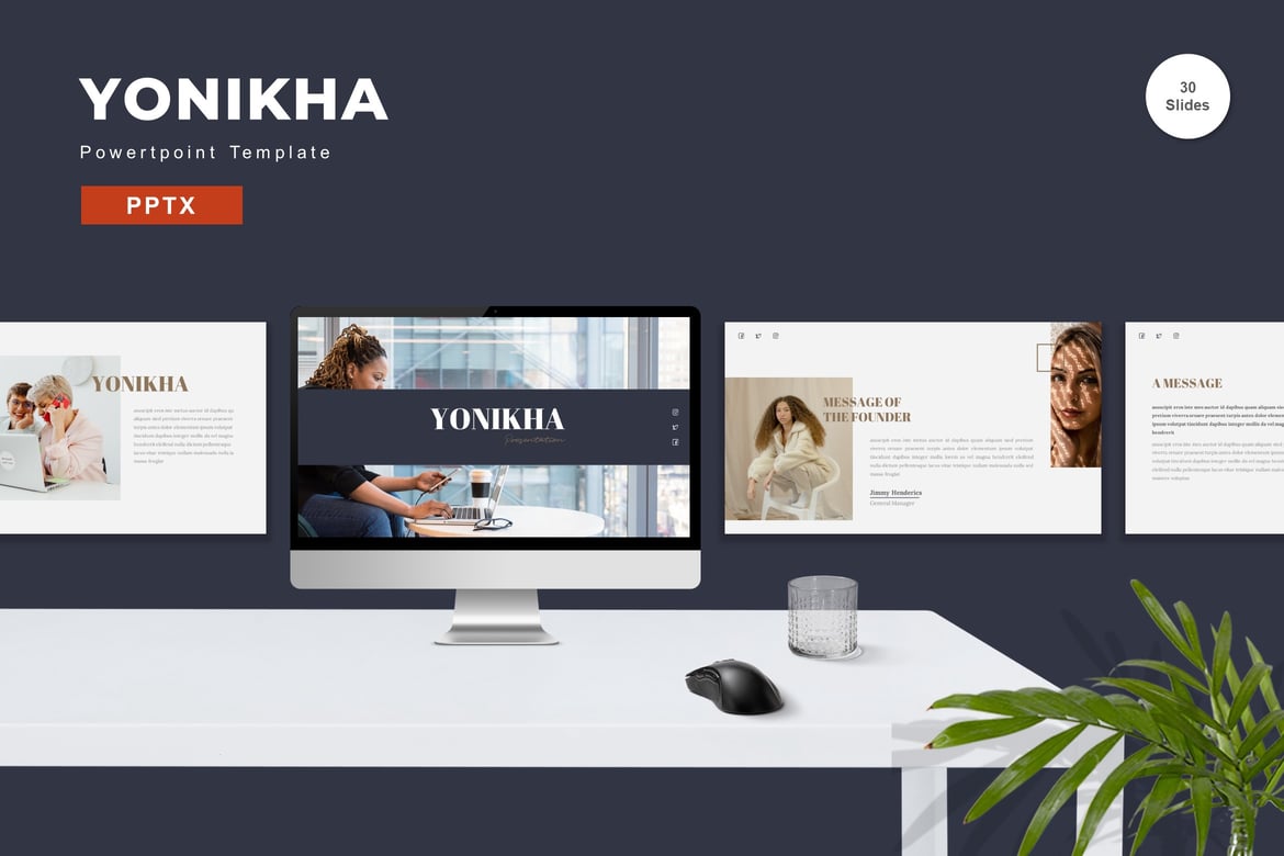 Yonikha - Template PowerPoint Menarik untuk Presentasi Anda