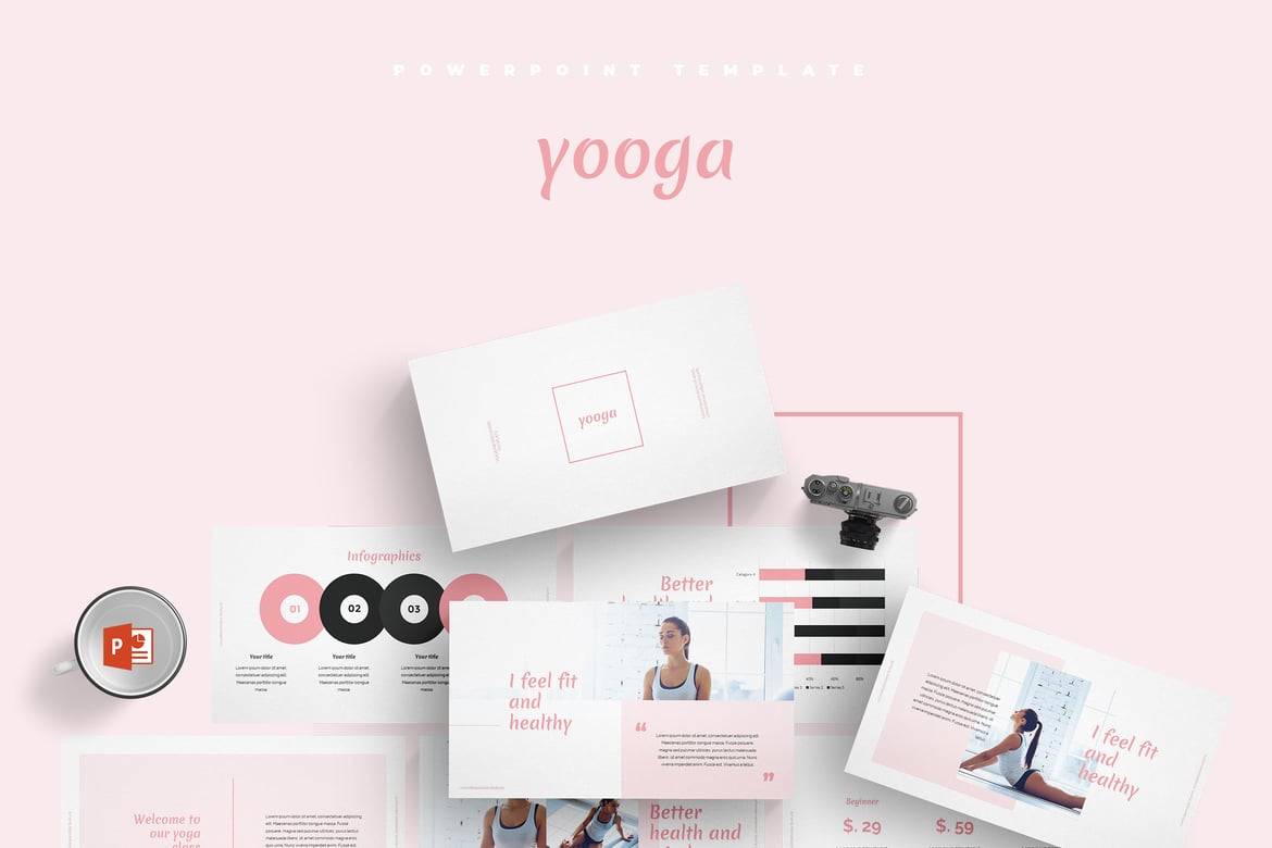 Template PowerPoint Yooga - Solusi Presentasi Kreatif Anda
